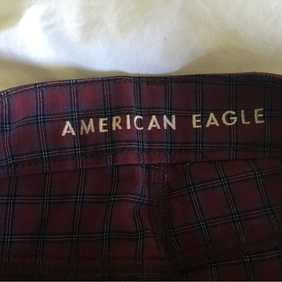 American Eagle Hi-Rise Mini plaid size 8 - Picture 3 of 5
